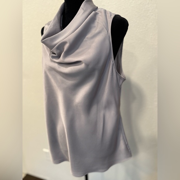 RACHEL Rachel Roy Soft Gray Cowl Neck Blouse - Picture 3 of 11